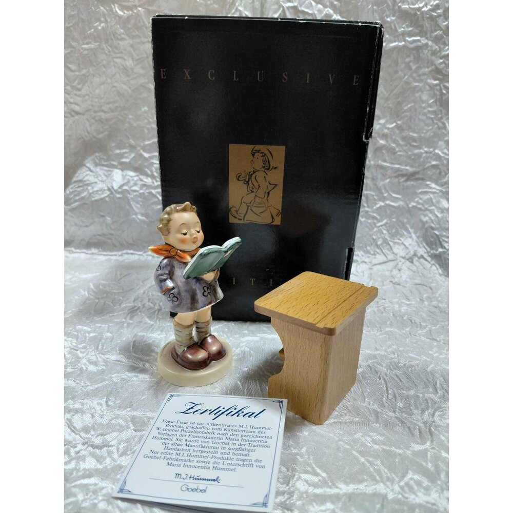 Vtg M.I. Hummel Exclusive Edition 1998 "The Poet" Figurine #1223